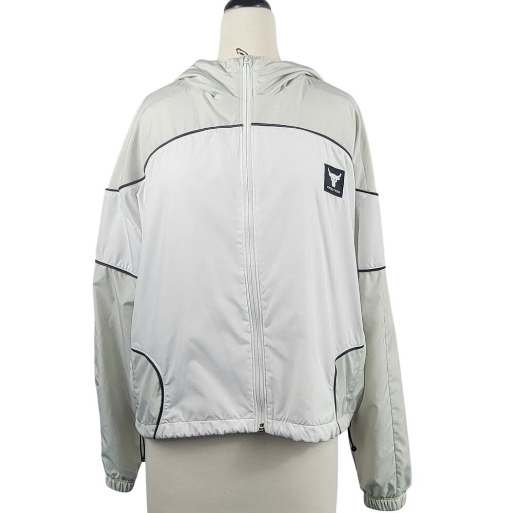 Under Armour Project Rock Brahma Jacket White Medium